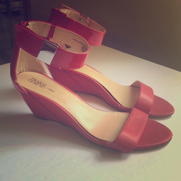 Prabal Gurung for Target Red Wedges Size 7 - Picture 2 of 5